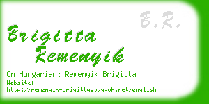 brigitta remenyik business card
